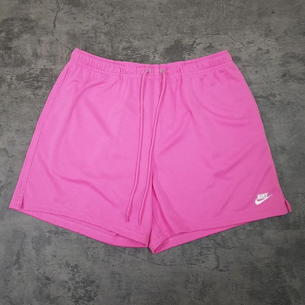 NIKE Flow Sportswear Mesh Basketball Shorts Mens‎ Size LARGE Pink